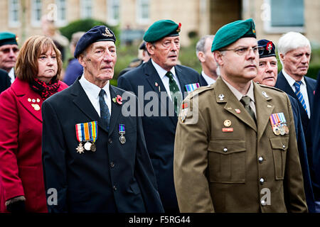 Remembrance Day Parade Welwyn Garden City, Hertfordshire, Großbritannien. Eine Sammlung von Fotos von der letzten Parade in Welwy Stockfoto