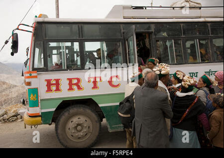 Bus HRTC Himachal Pradesh Indien Asien Stockfoto