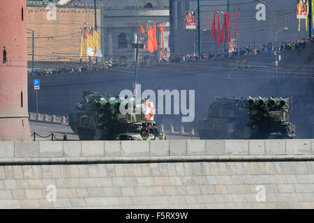 Das Buk-M1-2-System während der Siegesparade 2009 Moskau in Moskau, Russland Stockfoto