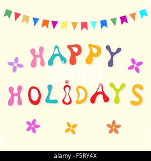 Happy Birthday schöne Karte. Stock Vektor