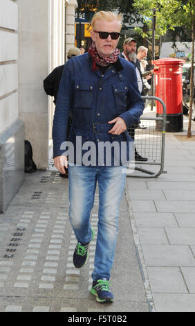 Chris Evans gesehen verlassen BBC Radio 2 Studios London mit: Chris Evans wo: London, Vereinigtes Königreich bei: 07 Sep 2015 Stockfoto