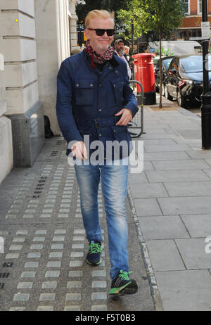 Chris Evans gesehen verlassen BBC Radio 2 Studios London mit: Chris Evans wo: London, Vereinigtes Königreich bei: 07 Sep 2015 Stockfoto