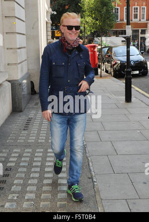 Chris Evans gesehen verlassen BBC Radio 2 Studios London mit: Chris Evans wo: London, Vereinigtes Königreich bei: 07 Sep 2015 Stockfoto