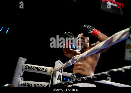 Welt-Schwergewichts-Champions Fight Night im Hard Rock Live! in der Seminole Hard Rock Hotel & Casino mit: Shannon Briggs wo: Hollywood, Florida, Vereinigte Staaten, wann: 06 Sep 2015 Stockfoto