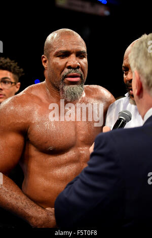 Welt-Schwergewichts-Champions Fight Night im Hard Rock Live! in der Seminole Hard Rock Hotel & Casino mit: Shannon Briggs wo: Hollywood, Florida, Vereinigte Staaten, wann: 06 Sep 2015 Stockfoto