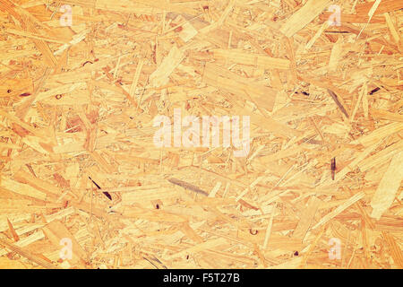 Orientierte Ausrichtung Brett, Faserplatten Hintergrund Textur. Stockfoto
