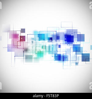 abstrakte Technologie und Business Kommunikation multicolor-Hintergrund Stockfoto