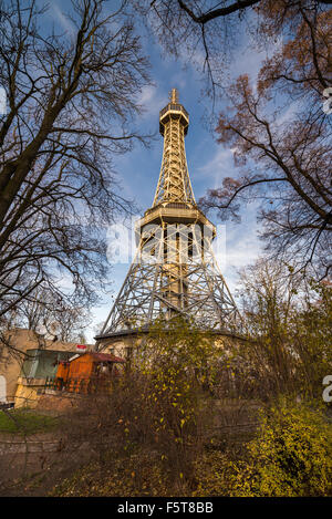 Aussichtsturm Petrin-Hügel, Prag, Böhmen, Tschechische Republik, EU, Europa Stockfoto