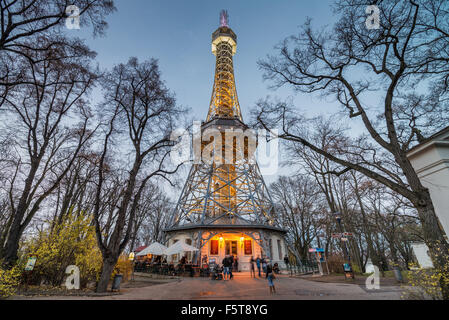 Aussichtsturm Petrin-Hügel, Prag, Böhmen, Tschechische Republik, EU, Europa Stockfoto