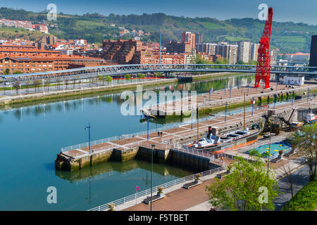Stadtbild und Fluss Stockfoto