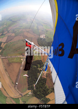 Drachenfliegen über Worcestershire UK Stockfoto
