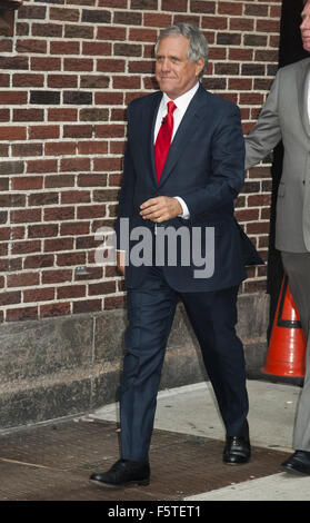 Stephen Colbert Bänder erste Late Night Show mit: Les Moonves wo: New York, New York, Vereinigte Staaten von Amerika als: 09 Sep 2015 Stockfoto