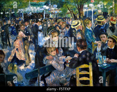 Bal du Moulin De La Galette1876 Pierre Auguste Renoir 1841-1919 Französisch impressionistischen Frankreich Stockfoto