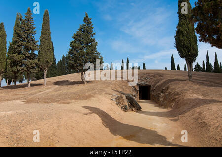 Dolmen El Romeral (1800 v. Chr.), Antequera, Provinz Malaga, Andalusien, Spanien, Europa Stockfoto