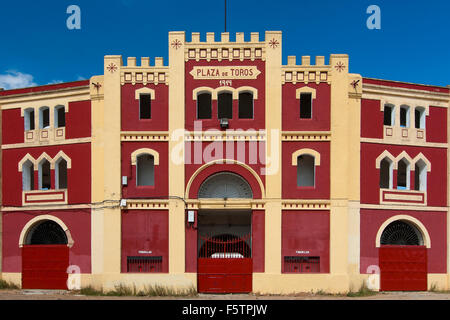 Stierkampfarena - 1914, Merida, Badajoz Provinz, Region Extremadura, Spanien, Europa Stockfoto