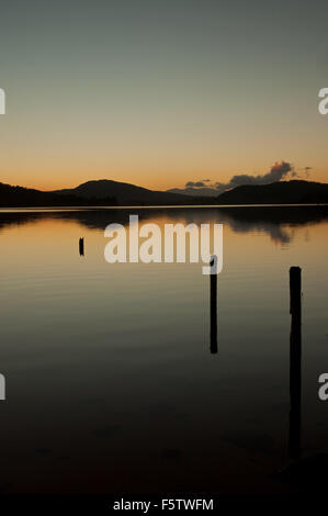 Sonnenuntergang auf Loch Rannoch Stockfoto