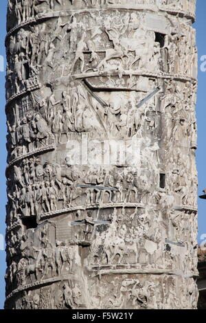 Marco Aurelio Spalte in Rom, Italien Stockfoto