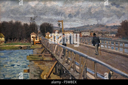 Passerelle d ' Argenteuil - Gateway Argenteuil 1872 Alfred Sisley 1839-1899 britischen / französischen impressionistischen Frankreich Stockfoto