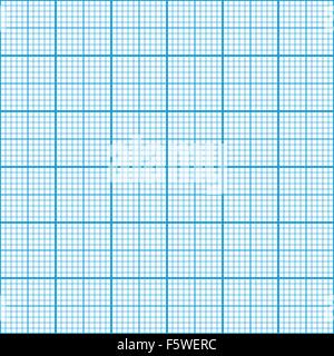 Zeichenpapier mit Maßeinteilung Cyan Farbe, nahtlose Muster Stock Vektor