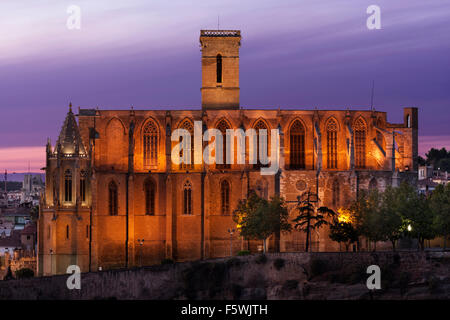 Colegiata Basilica de Santa Maria de Manresa. La Seu. Gothic, Stockfoto