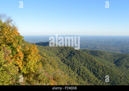 Die Aussicht vom auf Caesars Kopf Berg in South Carolina. Stockfoto