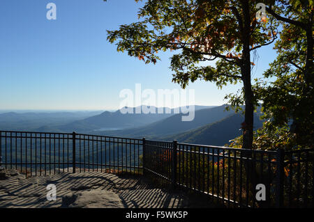 Die Aussicht vom auf Caesars Kopf Berg in South Carolina. Stockfoto