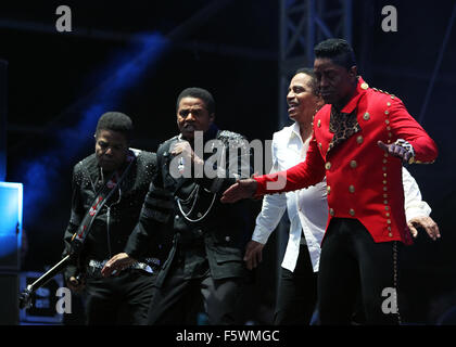 Bestival 2015 - Tag 4 - Performances und mit Atmosphäre: die Jacksons wo: Isle Of Wight, Großbritannien wenn: 13 Sep 2015 Stockfoto