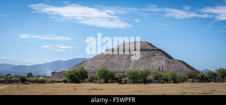 Sonne-Pyramide in Teotihuacán México. Stockfoto