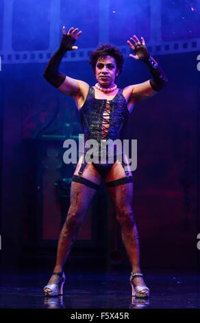 Fototermin für die neuesten Londoner Inszenierung von "The Rocky Horror Picture Show" Featuring: David Bedella Where: London, Vereinigtes Königreich bei: 15 Sep 2015 Stockfoto