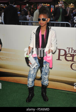 LOS ANGELES, CA - 5. April 2010: Willow Smith (Tochter von Will Smith & Jada Pinkett Smith) bei der Premiere von "The Perfect Game" im The Grove, Los Angeles. Stockfoto