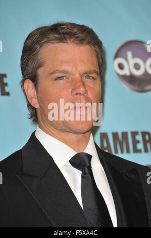 LOS ANGELES, CA - 27. März 2010: Matt Damon in die 24. Annual American Cinematheque Award Gala, wo er geehrt, im Beverly Hilton Hotel war. Stockfoto