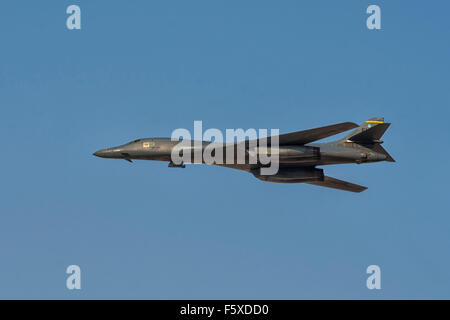 B-1 Lancer bei Dubai Airshow 2015 in Dubai, Vereinigte Arabische Emirate Stockfoto