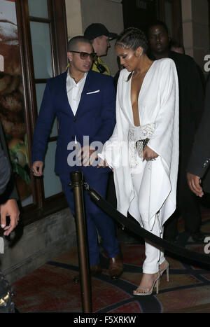 Jennifer Lopez feiert ihr Las Vegas Residency im Chateau Nightclub & Dach in Paris Las Vegas Featuring: Jennifer Lopez, wo Smart Casper: Las Vegas, Nevada, USA bei: 19 Sep 2015 Stockfoto