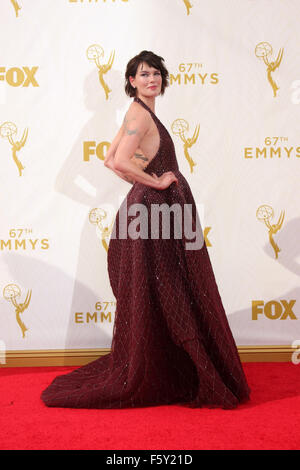 67. Primetime Emmy Awards Ankünfte mit: Lena Headey wo: Los Angeles, California, Vereinigte Staaten von Amerika bei: 21 Sep 2015 Stockfoto