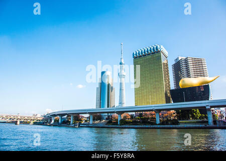 Tokyo Skytree und Asahi Bier Gebäude, Tokyo, Japan Stockfoto