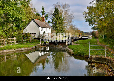 Kennet und Avon Kanal; In der Nähe von Hungerford; Berkshire Stockfoto
