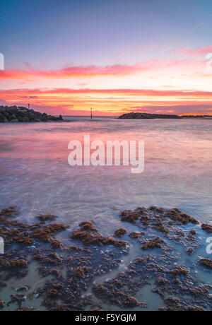 Sonnenuntergang am Meer Middleton Stockfoto