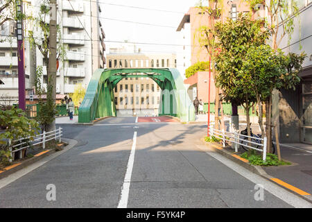 Yanagibashi Brücke, Kanda River, Chuo-Ku, Tokyo, Japan Stockfoto