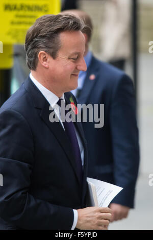 Chatham House, London, UK. 10. November 2015. Der britische Premierminister David Cameron kommt im Chatam House seine Forderungen nach EU-Reform zu skizzieren. Bildnachweis: Paul Davey/Alamy Live-Nachrichten Stockfoto