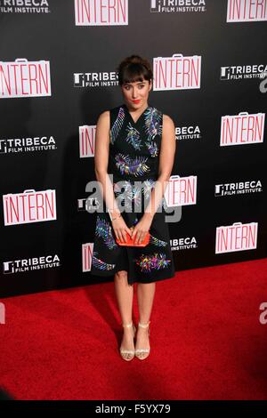 New York-Premiere von "Intern" zu nutzen Tribeca Film Institute an der Ziegfeld Theater mit: Christina Scherer Where: NYC, New York, Vereinigte Staaten von Amerika als: 22 Sep 2015 Stockfoto