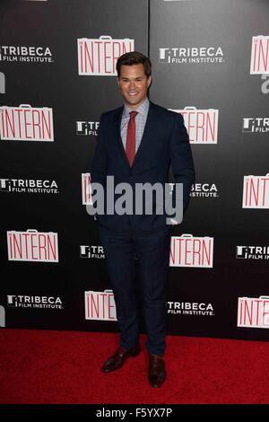 New York-Premiere von "Intern" zu nutzen Tribeca Film Institute an der Ziegfeld Theater mit: Andrew Rannells Where: NYC, New York, Vereinigte Staaten von Amerika als: 22 Sep 2015 Stockfoto