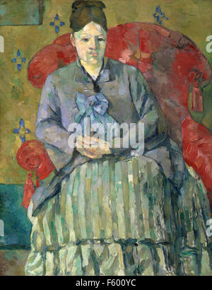 Paul Cézanne - Madame Cézanne in einem roten Sessel Stockfoto