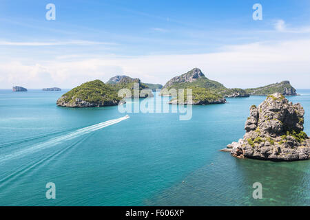 Ang Thong Marine National Park ist ein Archipel mit 42 atemberaubende Insel in der Nähe von Ko Samui, Ko Tao und Ko Phan-Ngan in der Gül Stockfoto