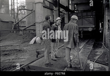 Bergleute wurden einem gemeinsamen Standort in South Wales Tälern, aber jetzt sind sie eine Rasse, die selten in die Kohlenreviers. Stockfoto