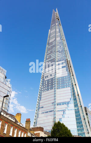 Blick auf die Scherbe. Das Gebäude ist das höchste in Europa. Stockfoto