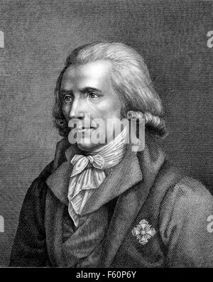 BENJAMIN THOMPSON, Graf Rumford (1753-1814) anglo-amerikanische Physiker und Erfinder Stockfoto