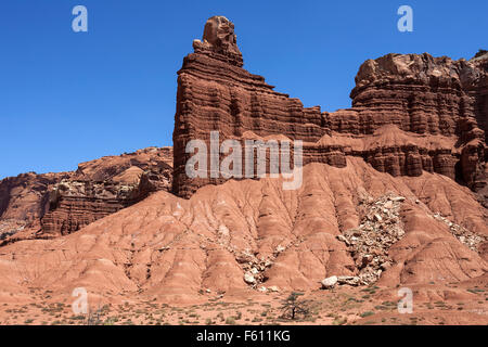 Chimney Rock, Capitol Reef National Park, Utah, USA Stockfoto