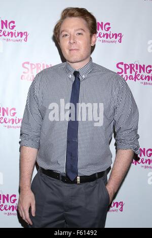 Premiere für Spring Awakening Brooks Atkinson Theatre, eingetroffen.  Mitwirkende: Clay Aiken wo: New York City, New York, Vereinigte Staaten, wann: 28. September 2015 Stockfoto