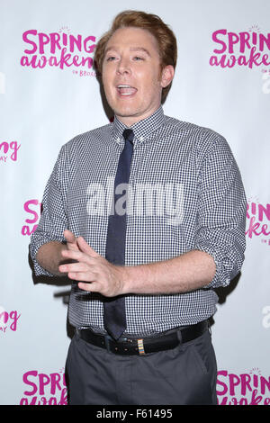 Premiere für Spring Awakening Brooks Atkinson Theatre, eingetroffen.  Mitwirkende: Clay Aiken wo: New York City, New York, Vereinigte Staaten, wann: 28. September 2015 Stockfoto