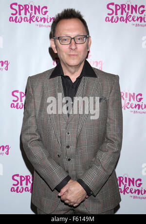 Premiere für Spring Awakening Brooks Atkinson Theatre, eingetroffen.  Mitwirkende: Michael Emerson wo: New York City, New York, Vereinigte Staaten, wann: 28. September 2015 Stockfoto